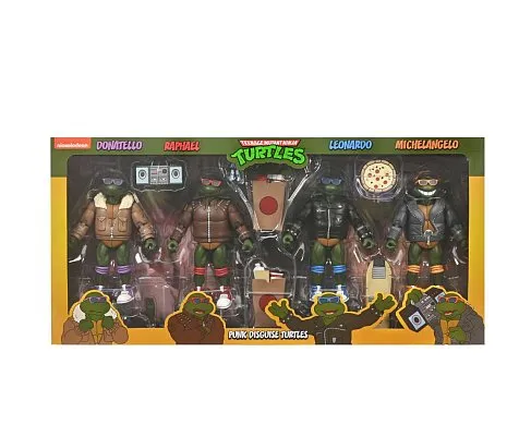 Фигурки Черепашки Ниндзя — Neca Punk Turtles 4-pack