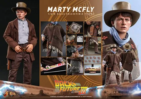 Фигурка Марти МакФлай — Hot Toys MMS616 BttF3 Marty McFly 1/6 Figure