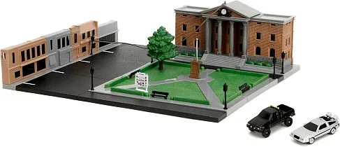 Диорама Back to The Future Hill Valley Courthouse Diorama —Jada Nanoscene 