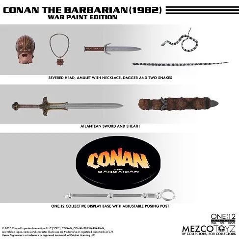 Фигурка Conan The Barbarian 1982 — Mezco War Paint Edition One 12 Collective