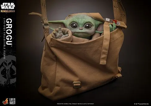 Фигурка Малыш Грогу — Hot Toys LMS015 The Mandalorian Grogu 1/1