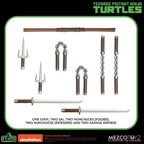 Фигурки Черепашки-Ниндзя — Mezco 5 Points TMNT Deluxe Set