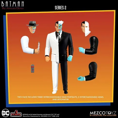 Фигурки Бэтмен — Mezco Toyz 5 Points Batman Animated Deluxe Set Series 2