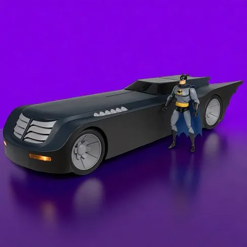 Модель Batmobile — McFarlane Toys Batman Animated Vehicle Gold Label