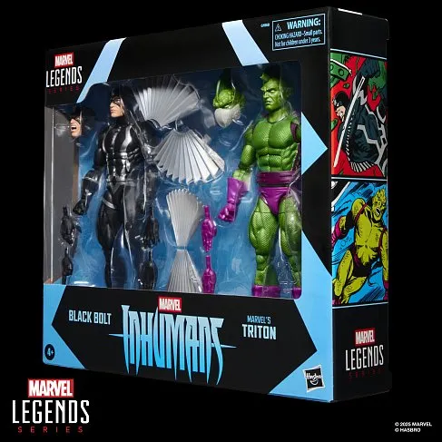 Фигурка Inhumans Black Bolt and Triton — Hasbro Marvel Legends 2-pack