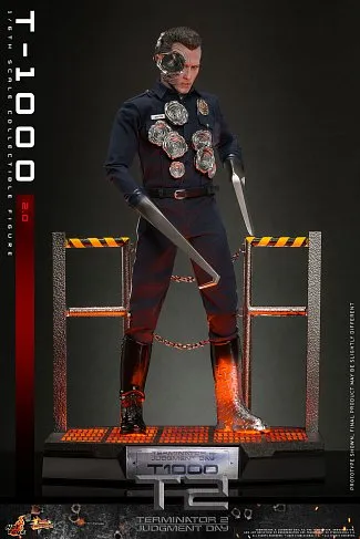 Фигурка T-1000 2.0 — Hot Toys MMS774 Terminator 2 1/6 Figure