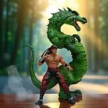 Фигурка Liu Kang and Dragon — Storm Collectibles Mortal Kombat 1/12 Set