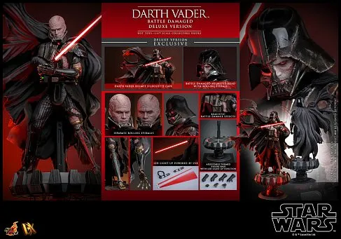 Фигурка Darth Vader Battle Damaged — Hot Toys DX45 Star Wars 1/6 Deluxe