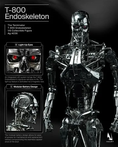 Фигурка Terminator Endoskeleton T-800 — Inart AgA036 1/6 Collectible Figure