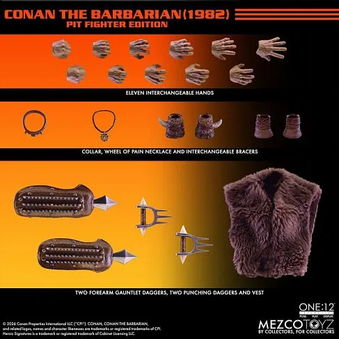 Фигурка Conan The Barbarian 1982 — Mezco Pit Fighter Edition One 12 Collective