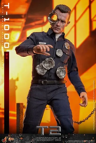 Фигурка T-1000 2.0 — Hot Toys MMS774 Terminator 2 1/6 Figure