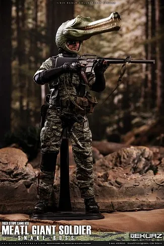 Фигурка Metal Gear Solid — Ekuaz Studio EKS010 Snake Boss Tiger Stripe Camo 1/6 