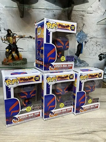 Фигурка Spider-Man 2099 — Glow-in-the-Dark Pop! Vinyl 1267 EE Exclusive BD