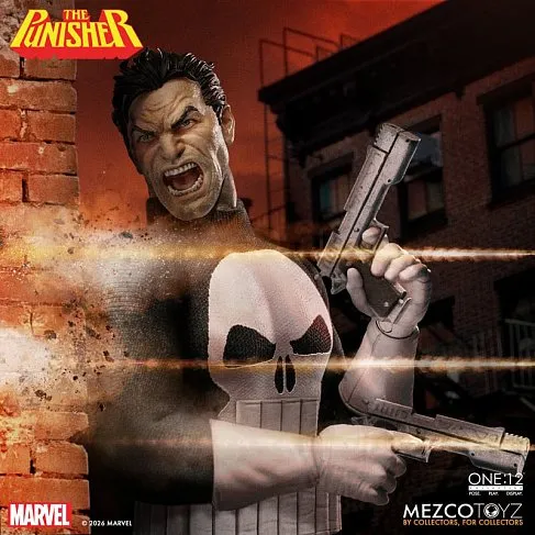 Фигурка Каратель — Mezco Marvel 1/12 Punisher