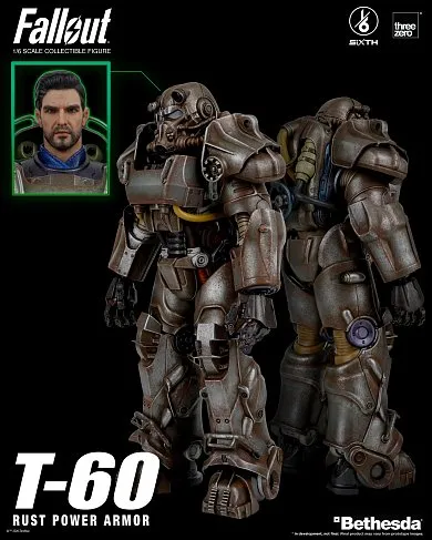 Фигурка Силовая броня — ThreeZero Fallout T-60 Rust Power Armor 1/6