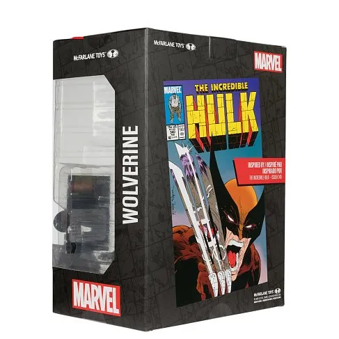 Фигурка Wolverine by Todd McFarlane Incredible Hulk 340 — McFarlane Toys 1/6 Posed Figure w Scene Platinum