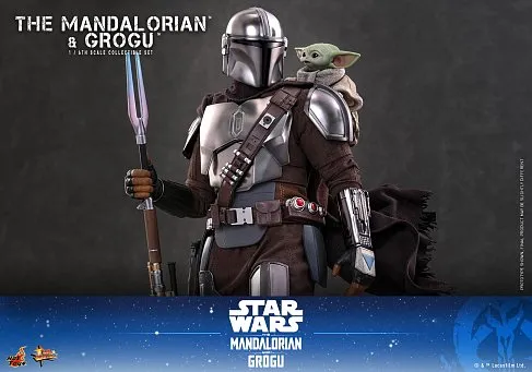 Фигурки Мандалорец и Грогу — Hot Toys MMS872 The Mandalorian and Grogu 1/6 Deluxe