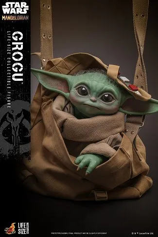 Фигурка Малыш Грогу — Hot Toys LMS015 The Mandalorian Grogu 1/1