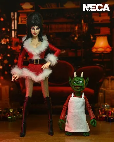 Фигурка Elvira Very Scary X-Mas Ver — Neca Clothed Deluxe Figure