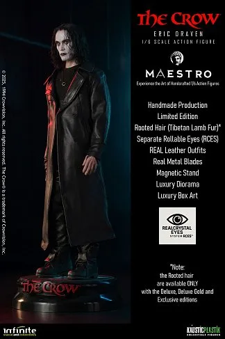 Фигурка The Crow Eric Draven — Infinite Kaustic Plastik 1/6 Luxury Figure Deluxe Edition