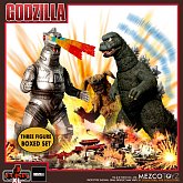 Фигурки Godzilla Destroy All Monsters — Mezco 5 Points Box Set 3