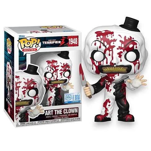 Фигурка Terrifier Art the Clown (BD) w BLKLT Chase — Funko Pop! Vinyl 1948