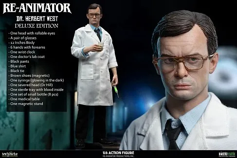 Фигурка Re-animator Doctor Herbert West — Infinite Kaustic Plastik 1/6 Deluxe Edition