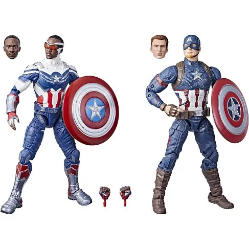 Фигурка Captain America 2-Pack Steve Rogers and Sam Wilson MCU — Hasbro Marvel Legends