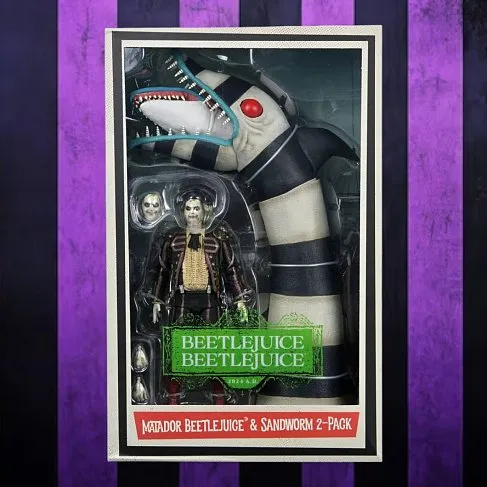 Фигурка Matador Beetlejuice w Sandworm 2-Pack — Neca Beetlejuice Beetlejuice Ultimate Figure