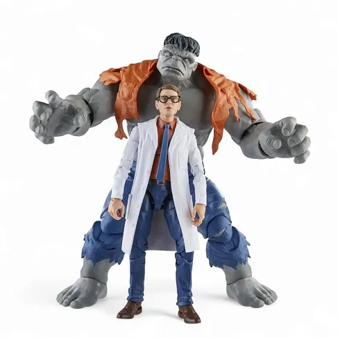 Фигурки Халк — Hasbro Marvel Legends Gray Hulk Vs Bruce Bunner 2-Pack