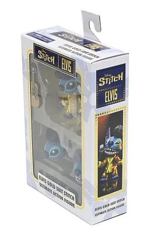 Фигурка Gold Suit Elvis Stitch Ultimate — Neca Disney Lilo & Stitch Figure