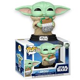 Фигурка Star Wars Mandalorian Grogu with Food — Funko Pop Vinyl 841