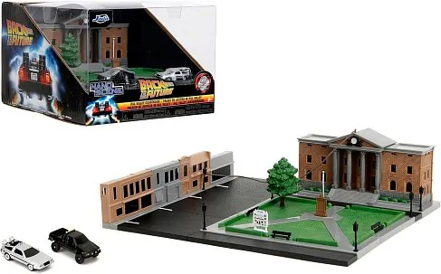 Диорама Back to The Future Hill Valley Courthouse Diorama —Jada Nanoscene 