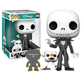 Фигурка Jack Skellington w Zero — Nightmare Before Christmas 10 Inch Funko Pop! Vinyl 809