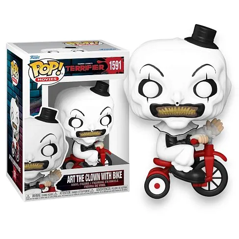 Фигурка Ужасающий — Terrifier Art the Clown with Bike Funko Pop! Vinyl 1591