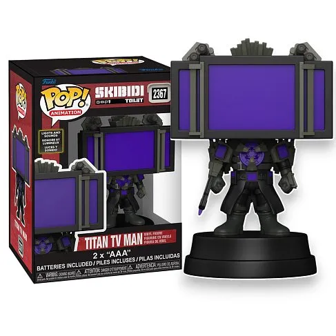 Фигурка Skibidi Toilet Titan TV Man Lights & Sounds — Funko Pop Vinyl 2367