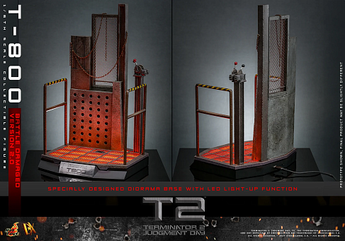 Фигурка Terminator 2 DX46 — Hot Toys Battle Damaged T-800V2 1/6