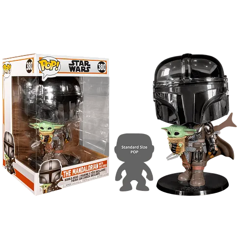 Фигурка Мандалорец — Funko Mandalorian Chrome 10 Inch Pop!