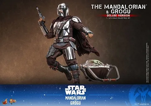 Фигурки Мандалорец и Грогу — Hot Toys MMS872 The Mandalorian and Grogu 1/6 Deluxe
