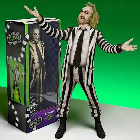 Фигурка Beetlejuice 1988 Stripe Suit — Neca Talking 1/4 Figure