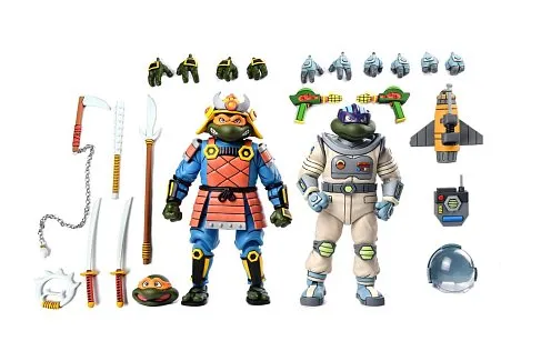Фигурки Черепашки Ниндзя — Neca Space Adventure Samurai Turtles 2-pack