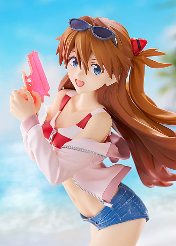 Фигурка Rebuild of Evangelion Asuka Beach Queens — Goodsmile Pop Up Parade L