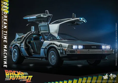 Модель DeLorean Time Machine — Hot Toys MMS636 Back to the Future II 1/6