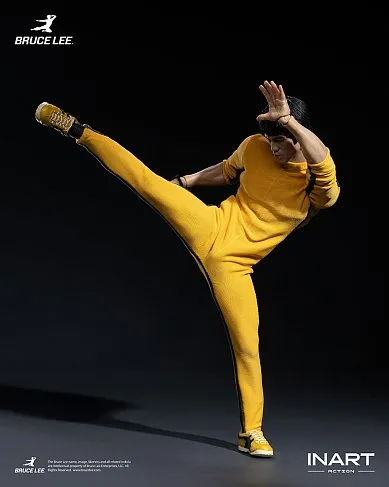 Фигурка Брюс Ли — Inart GyA036 Bruce Lee Yellow Jumpsuit 1/12