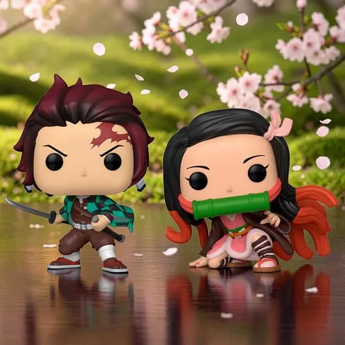 Фигурка Demon Slayer Kimetsu no Yaiba Tanjiro & Nezuko Exclusive — Funko Pop! Vinyl 2-pack
