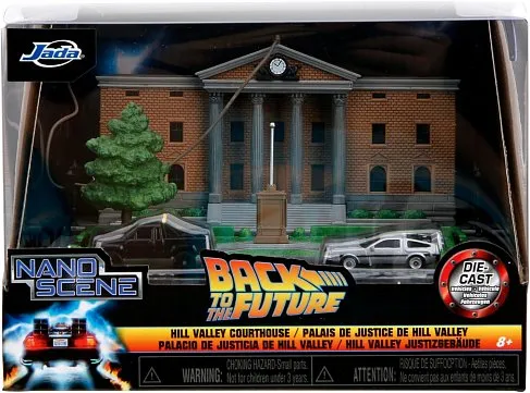 Диорама Back to The Future Hill Valley Courthouse Diorama —Jada Nanoscene 