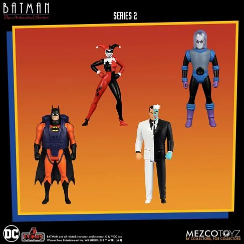 Фигурки Бэтмен — Mezco Toyz 5 Points Batman Animated Deluxe Set Series 2