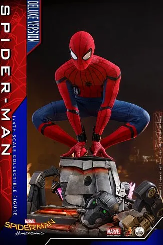 Фигурка Спайдермен — Hot Toys Spider-Man Homecoming Quarter Scale 1/4 Deluxe