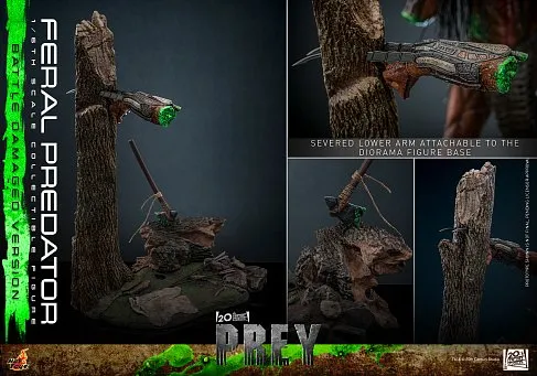 Фигурка Хищник Feral Predator Battle Damaged Version — Hot Toys TMS173 Prey 1/6
