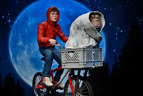 Фигурка Инопланетянин — Neca 40th Anniversary ET Elliott on Bicycle Ultimate